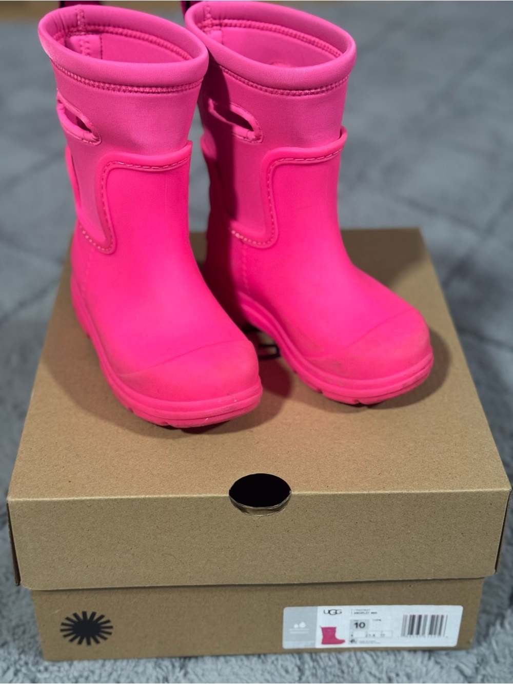 UGG Kids Pink Rain & Snow Boots